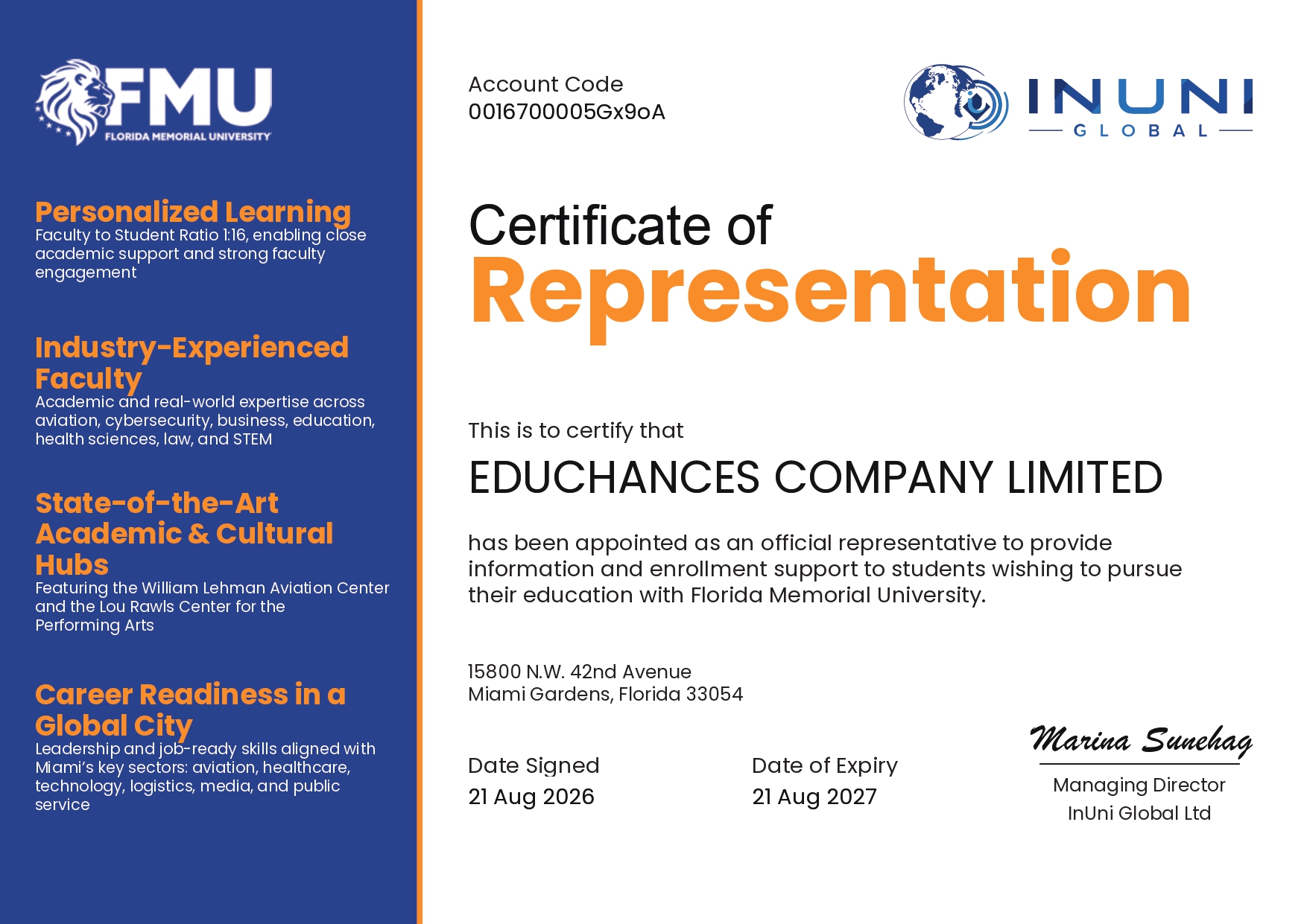 FMU_Certificate_EDUCHANCES_COMPANY_LIMITED